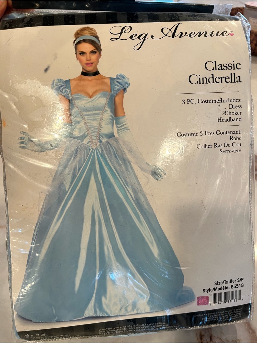 Leg Avenue Classic Cinderella Costume - Light Blue